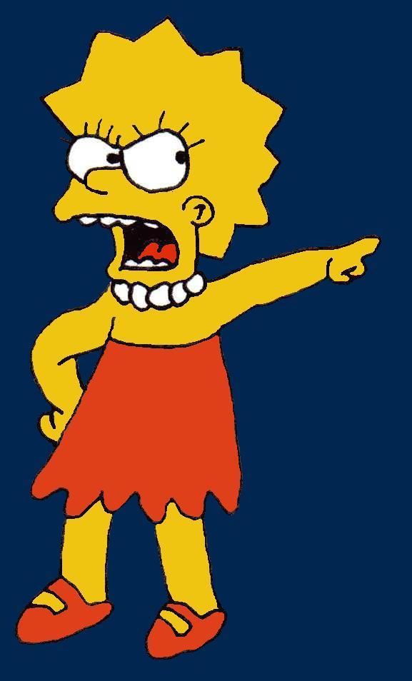 One Angry Lisa Lisa Simpson Enojada Homer Simpson The War Of The Simpsons PeekYou