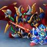 Versal Knight and Black Dragon