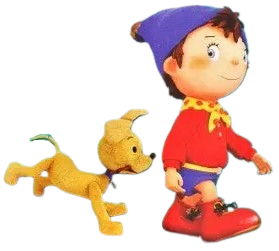 Noddy Walking with Bumpy Dog by I-Heart-Noddy on DeviantArt