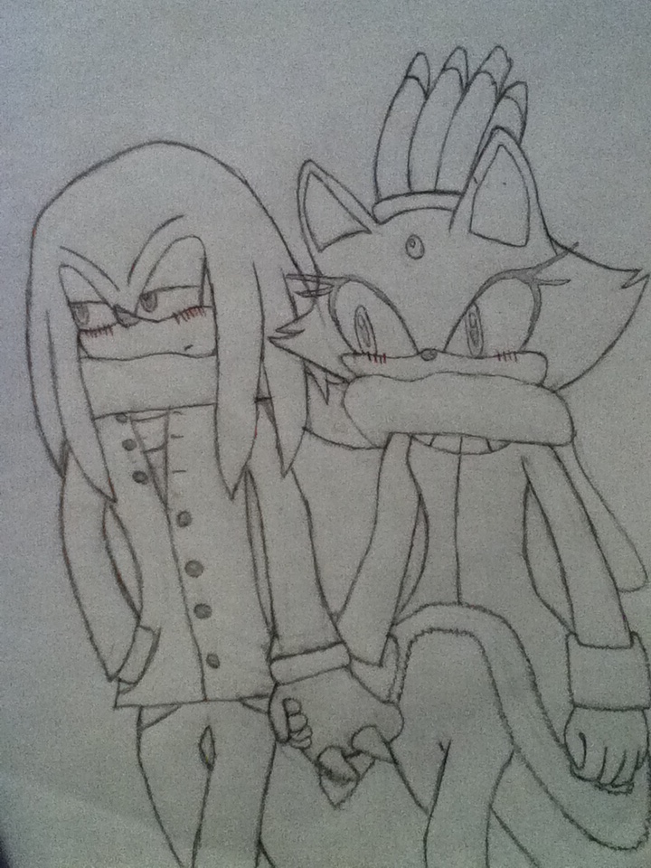 Knuckles and Blaze scarf