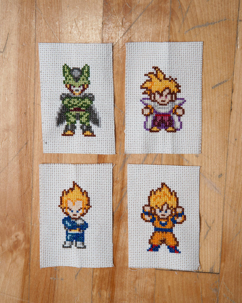 Dragonball Z cross stitch