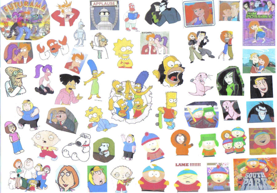 Cartoon Collage by Simpuramafampark on DeviantArt