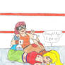 Wrestling Velma vs Betty