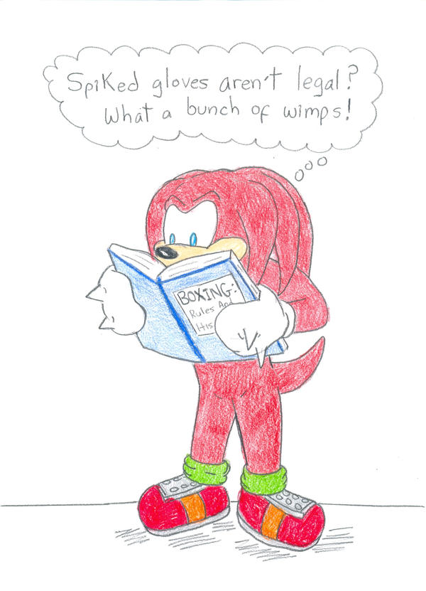 Reading Knuckles by Jose-Ramiro on DeviantArt