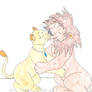 Kissing KH Lions