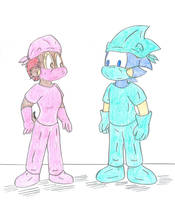 Jose Ramiro Deviantart Sonic Sally massaging Sonic by Jose-Ramiro on DeviantArt