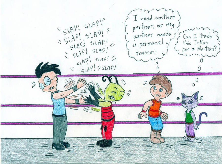 Wrestling aliens vs boys by Jose-Ramiro on DeviantArt