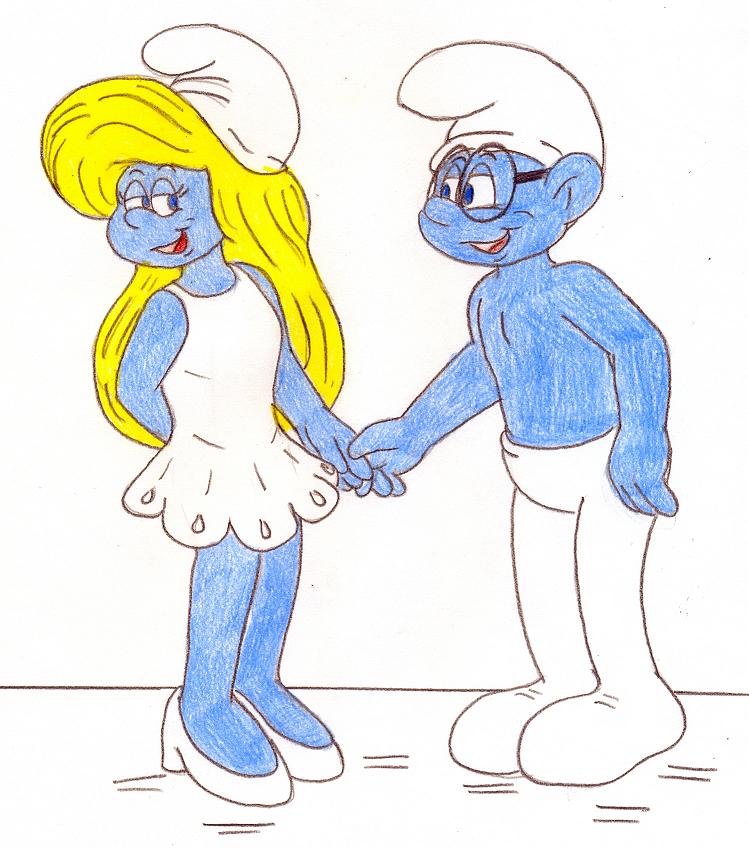 Smurfette and Brainy