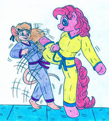 Karate Anthros - Pony vs Mouse