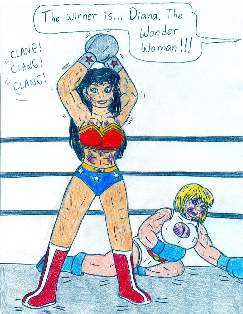 Boxing - Wonder Woman vs Power Girl