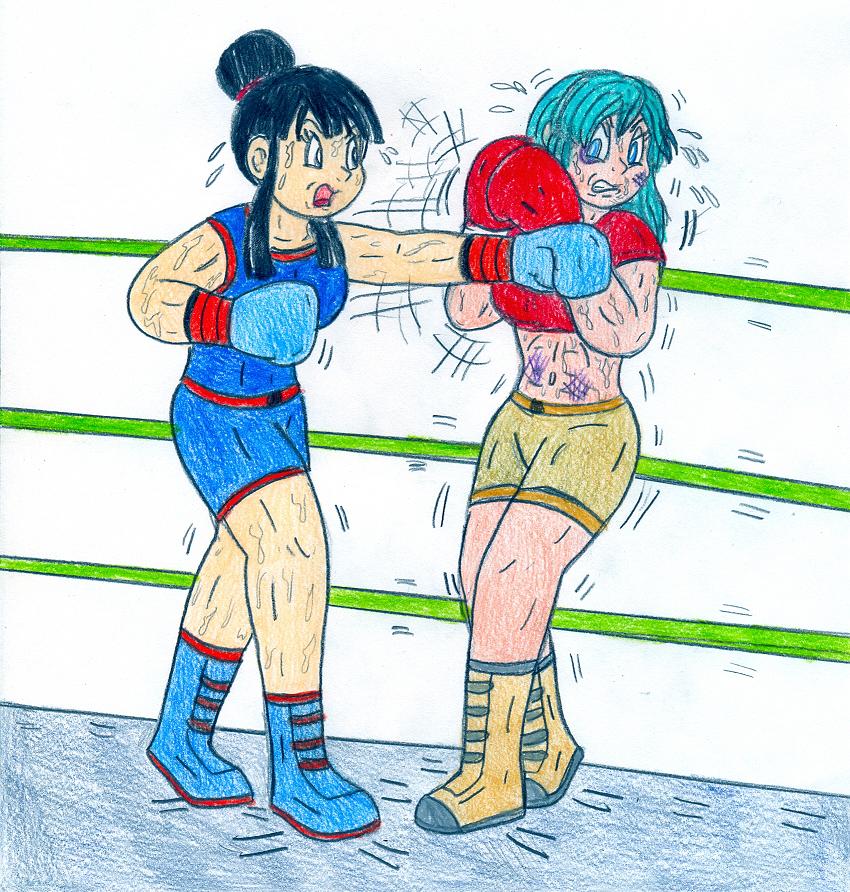 Boxing Chi Chi Vs Bulma By Jose Ramiro On Deviantart