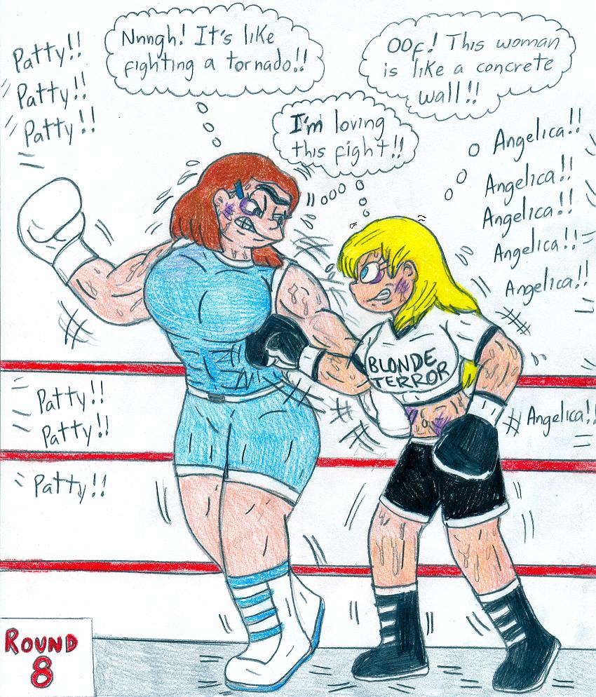 Boxing Angelica Vs Big Patty 2 By Jose Ramiro On Deviantart
