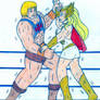 Wrestling He-Man vs She-Ra