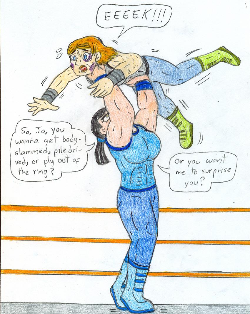 Wrestling Jo vs Eva