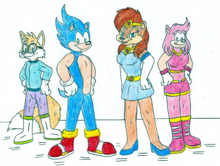Jose Ramiro Deviantart Sonic Older Sonic and friends by Jose-Ramiro on DeviantArt