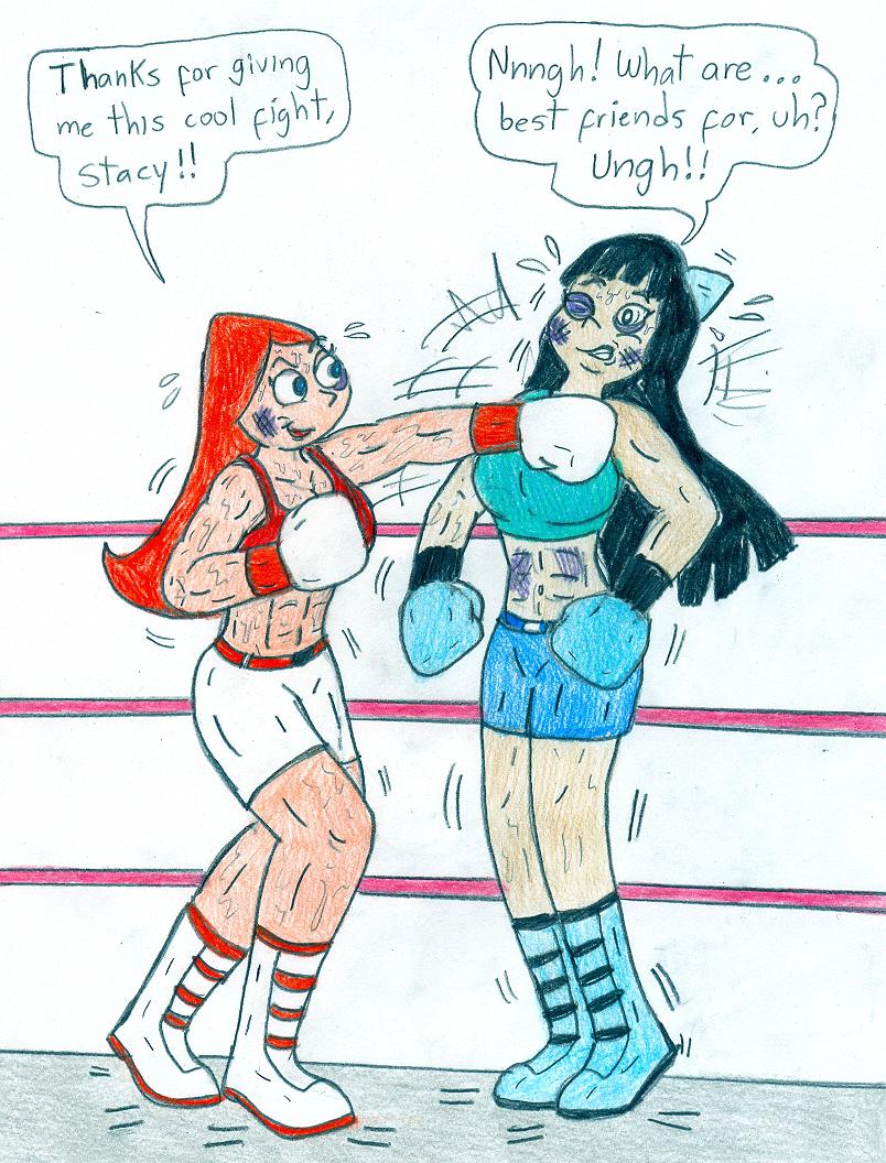 Boxing Candace vs Stacy