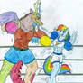 Boxing Discord vs Rainbow Dash