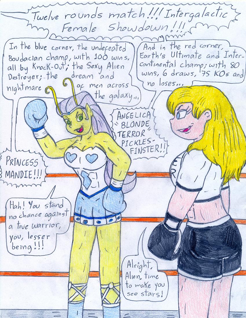 Boxing Angelica vs Princess Mandie 1