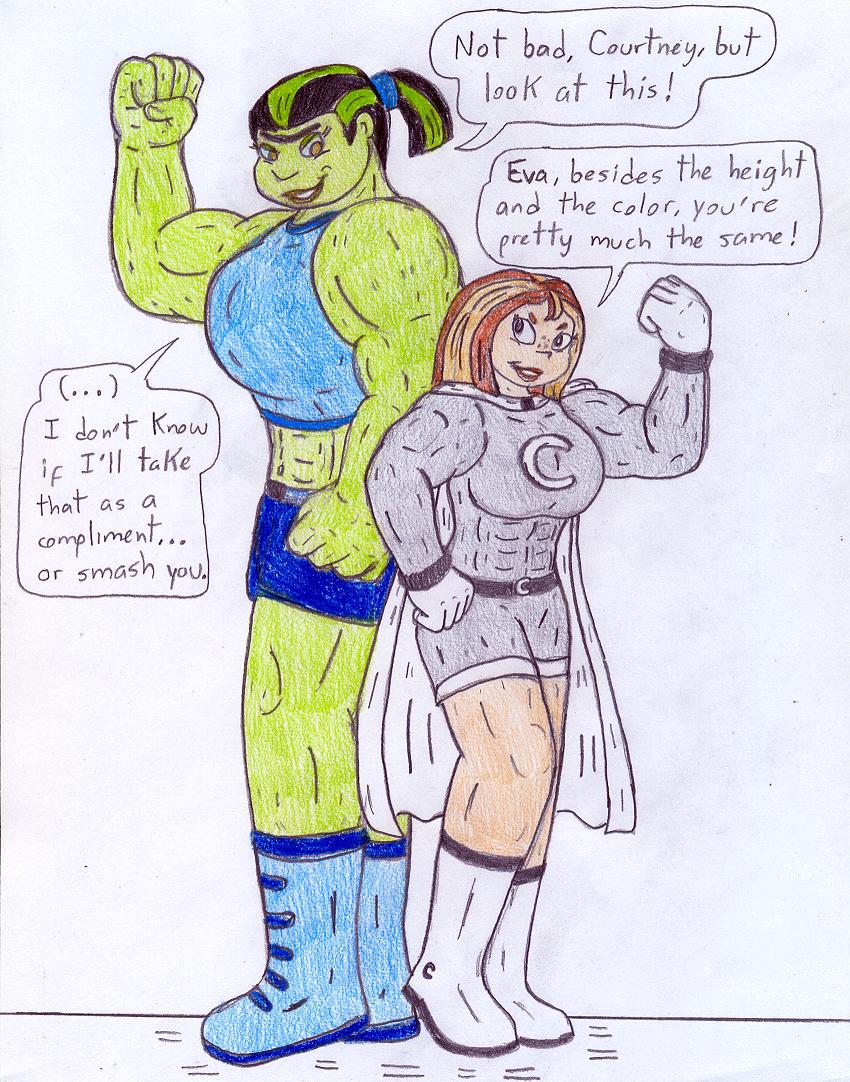 Jose Ramiro Coutney Supers and Hulks - Courtney and Eva by Jose-Ramiro on DeviantArt