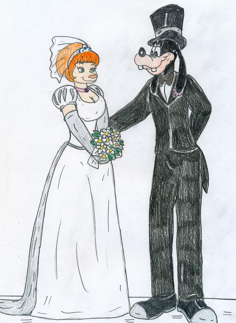 Wedding Goofy and Sylvia by JoseRamiro on DeviantArt