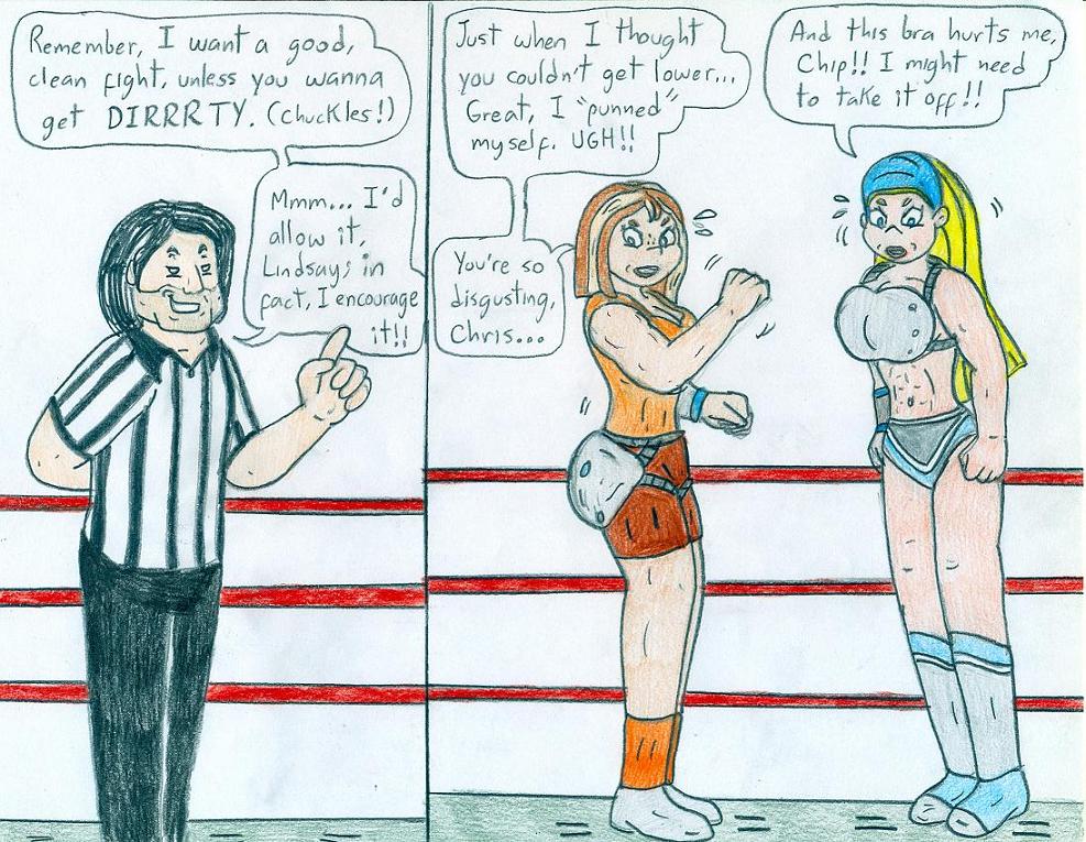 Jose Ramiro Coutney Wrestling Courtney vs Lindsay by Jose-Ramiro on DeviantArt