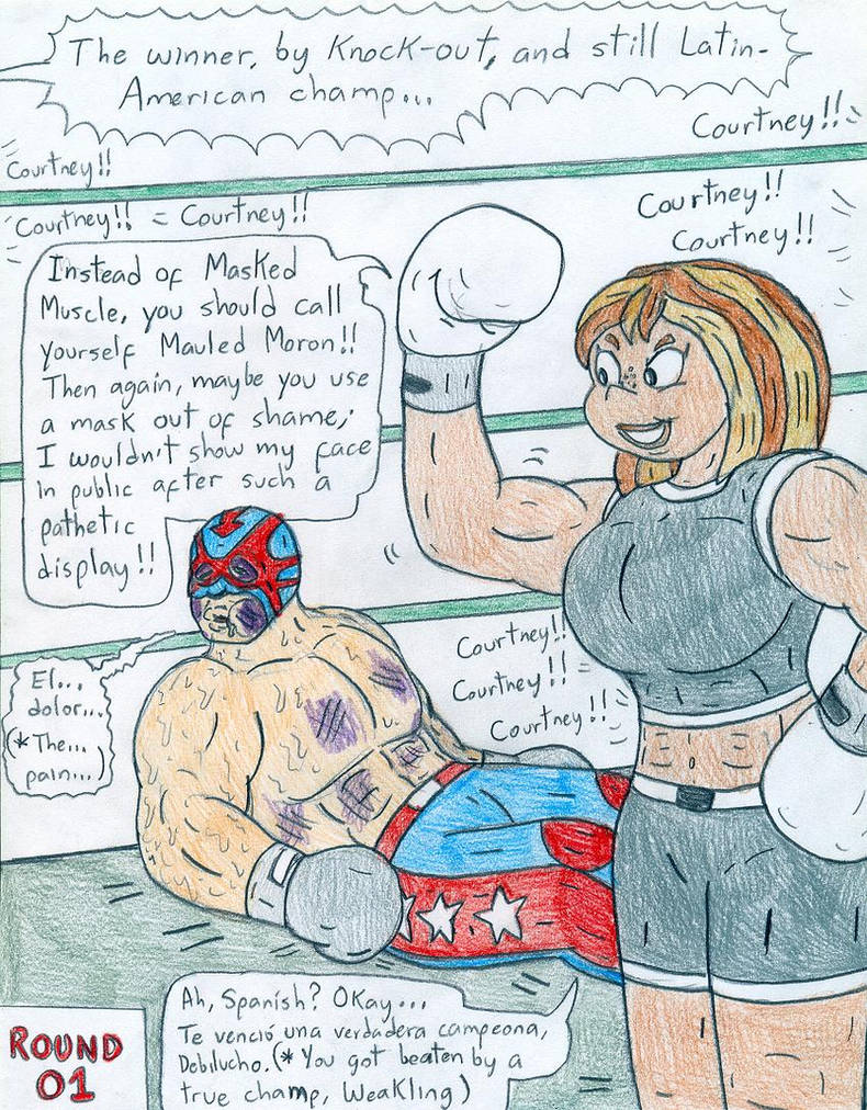 Jose Ramiro Coutney Boxing Courtney vs Masked Muscle by Jose-Ramiro on DeviantArt