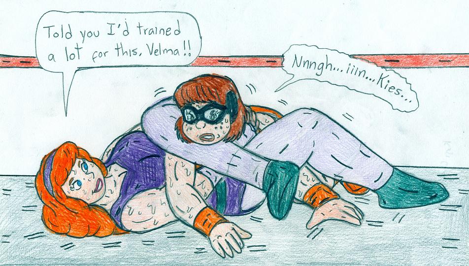 Wrestling Daphne vs Velma - kojiclutch