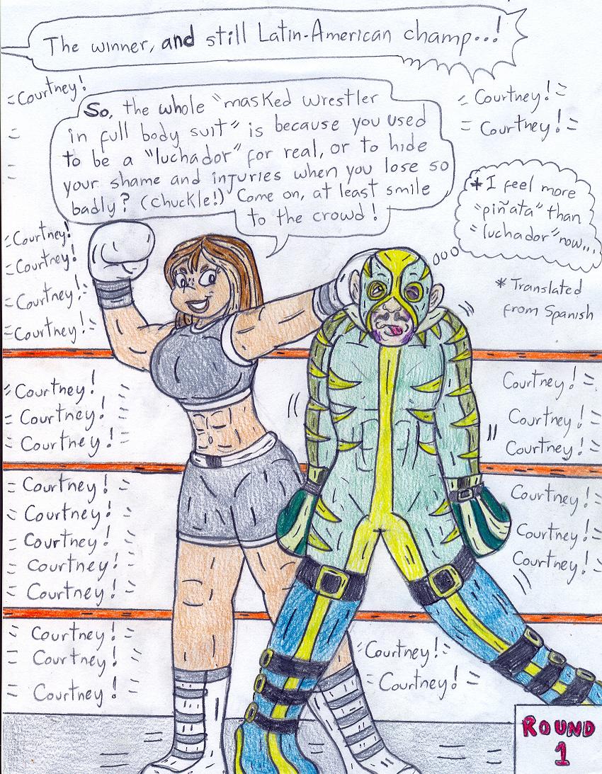Boxing Courtney vs El Luchador by Jose-Ramiro on DeviantArt