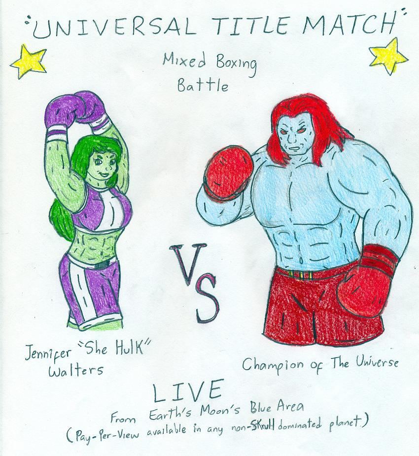 Boxing Poster - She Hulk vs COTU by Jose-Ramiro on DeviantArt