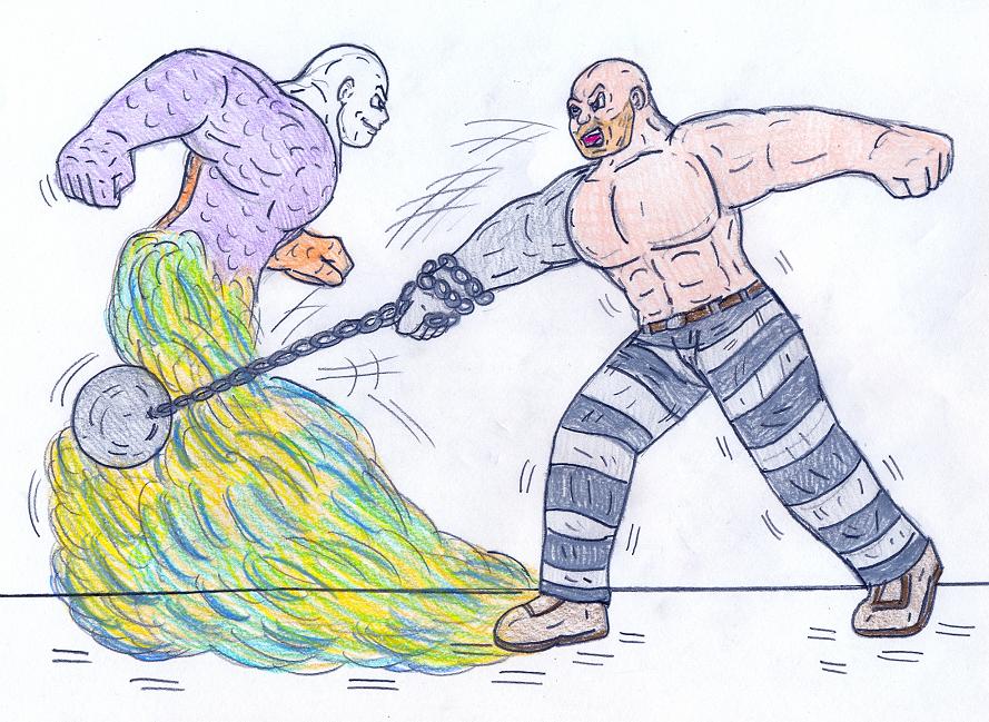 Metamorpho vs Absorbing Man