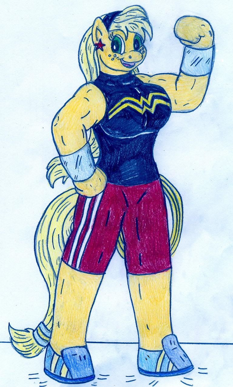 Applejack as Wonder Girl