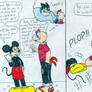 Condorito and Mickey Mouse