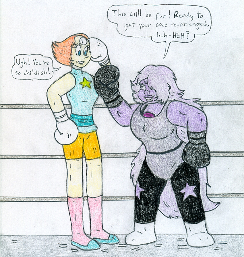 Boxing Pearl vs Amethyst