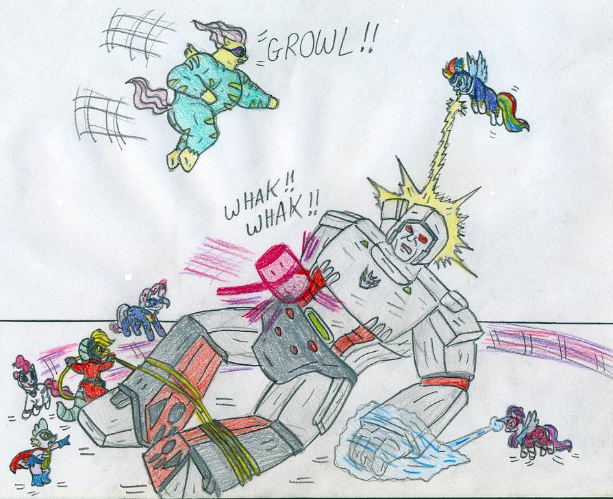 Power Ponies vs Megatron