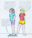 Pregnant Angelica and Susie - Scale