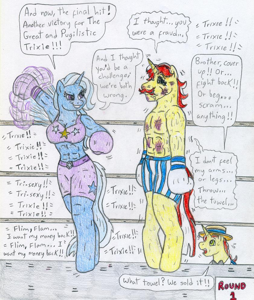 Boxing Anthro Trixie vs Flam