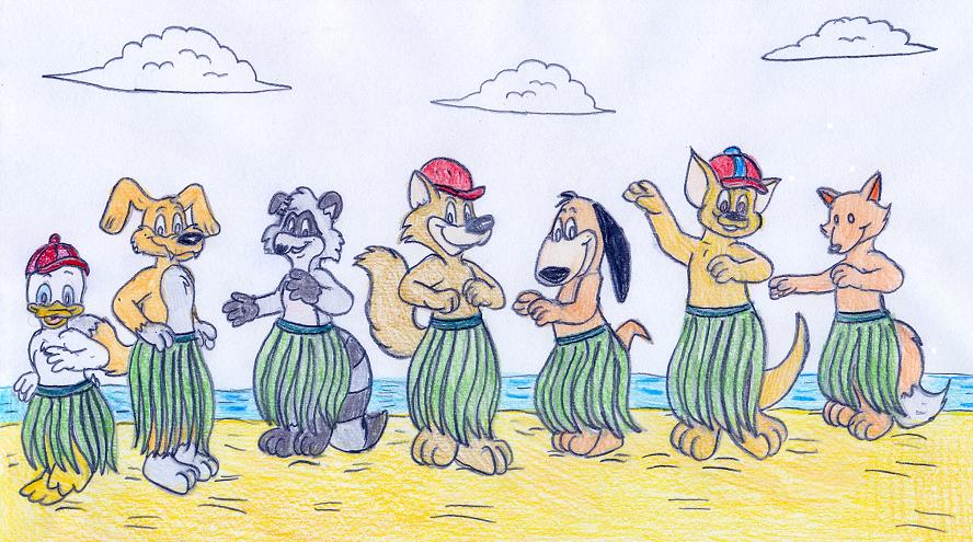 Hula Furry Boys by Jose-Ramiro on DeviantArt