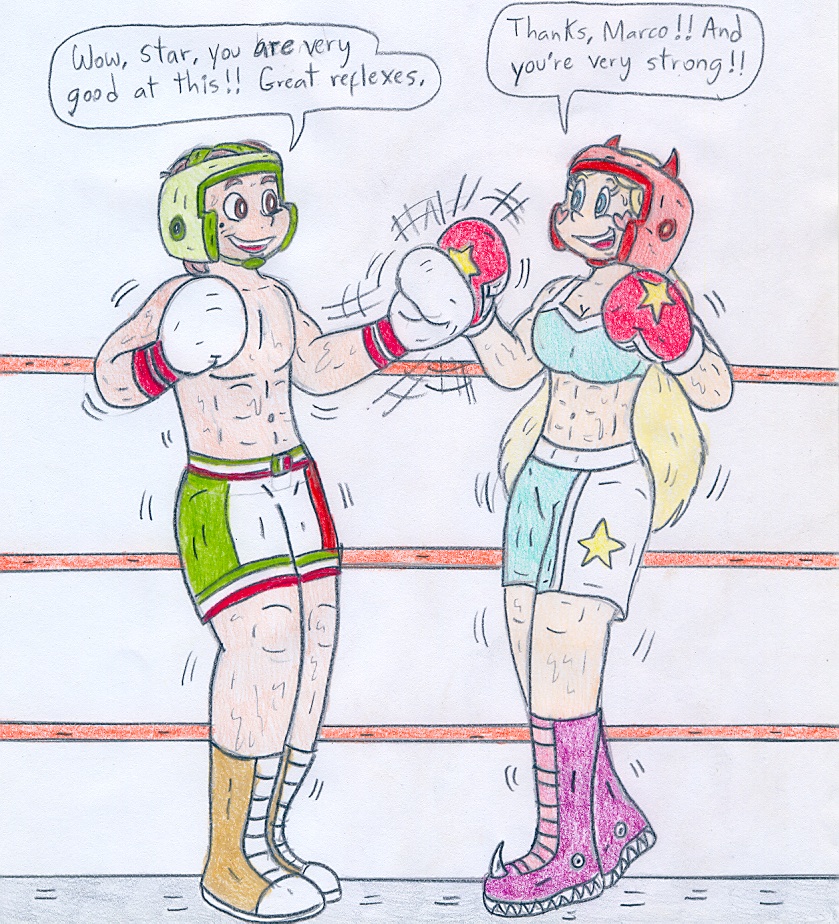 Boxing Spar Star and Marco by JoseRamiro on DeviantArt