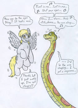 Kaa and Derpy