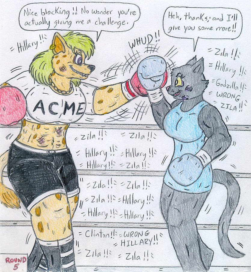Hillary Boxing Boxing Hillary vs Zila by Jose-Ramiro on DeviantArt