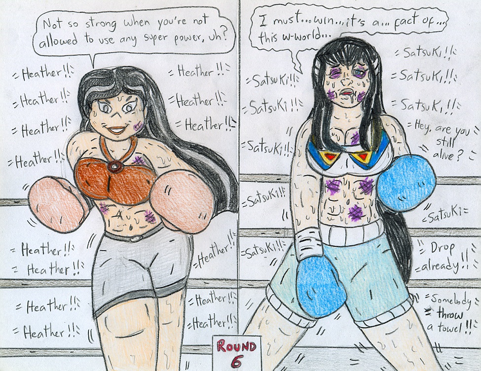 Boxing Heather vs Satsuki Kiryuin