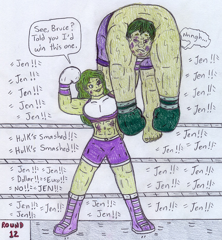 Boxing Hulks - Jennifer vs Bruce by Jose-Ramiro on DeviantArt