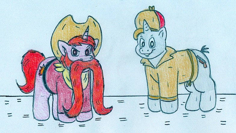 MLP style - Yosemite Sam and Elmer Fudd by Jose-Ramiro on DeviantArt