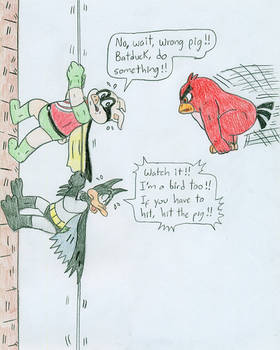 Batduck and Decoy - Angry Birds