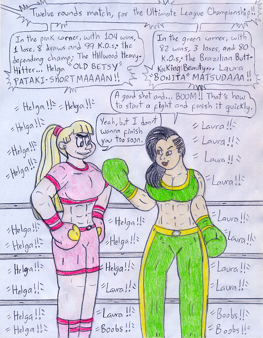 Boxing Helga vs Laura Matsuda - 1