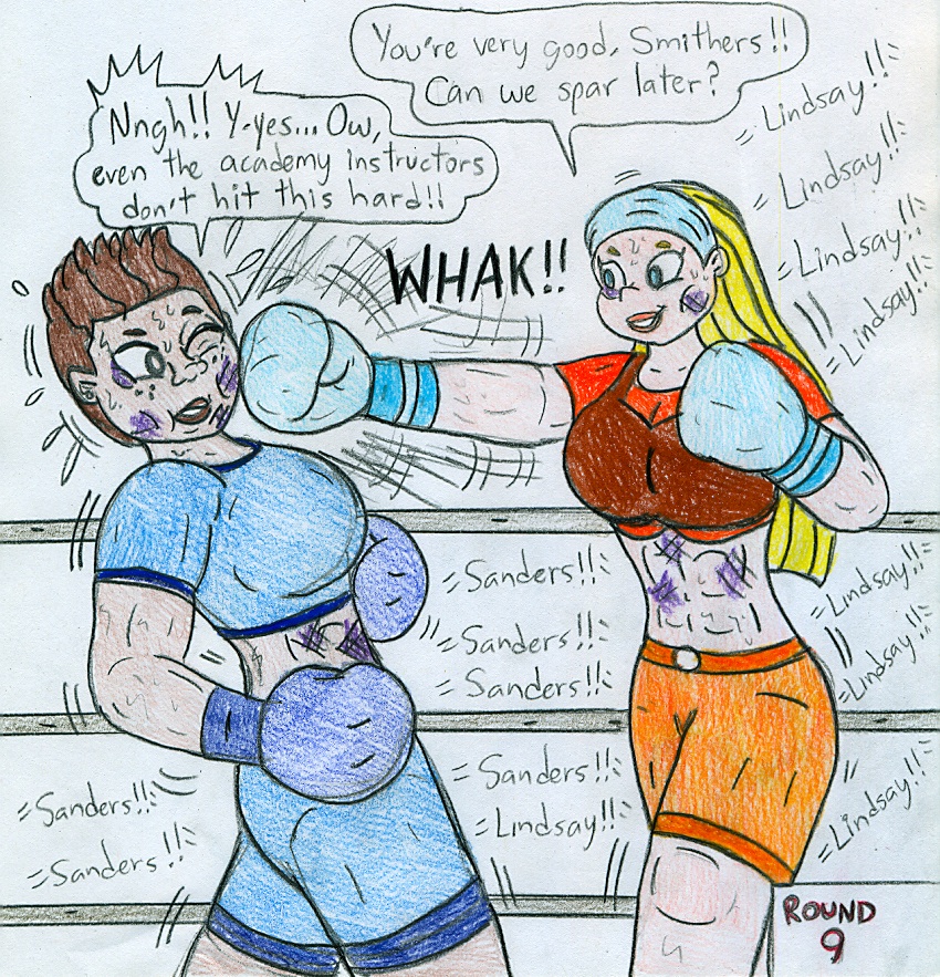 Boxing Lindsay vs Sanders by Jose-Ramiro on DeviantArt.