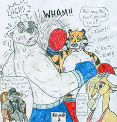 Boxing Tony vs Zootopian Bear