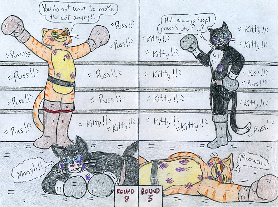 Boxing Puss In Boots Vs Kitty Softpaws By Jose Ramiro On DeviantArt boxing-puss-in-boots-vs-kitty-softpaws-by-jose-ramiro-on-deviantart