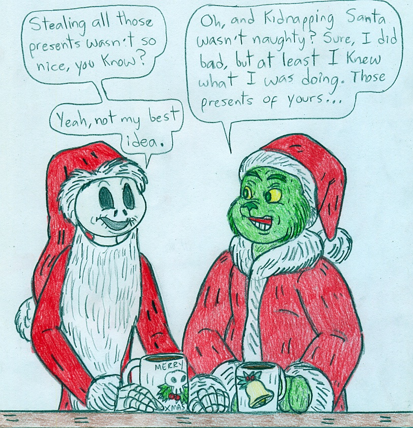 Xmas - The Grinch and Jack Skellington