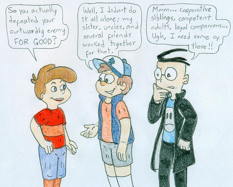 Dib, Dipper and Coop by Jose-Ramiro on DeviantArt